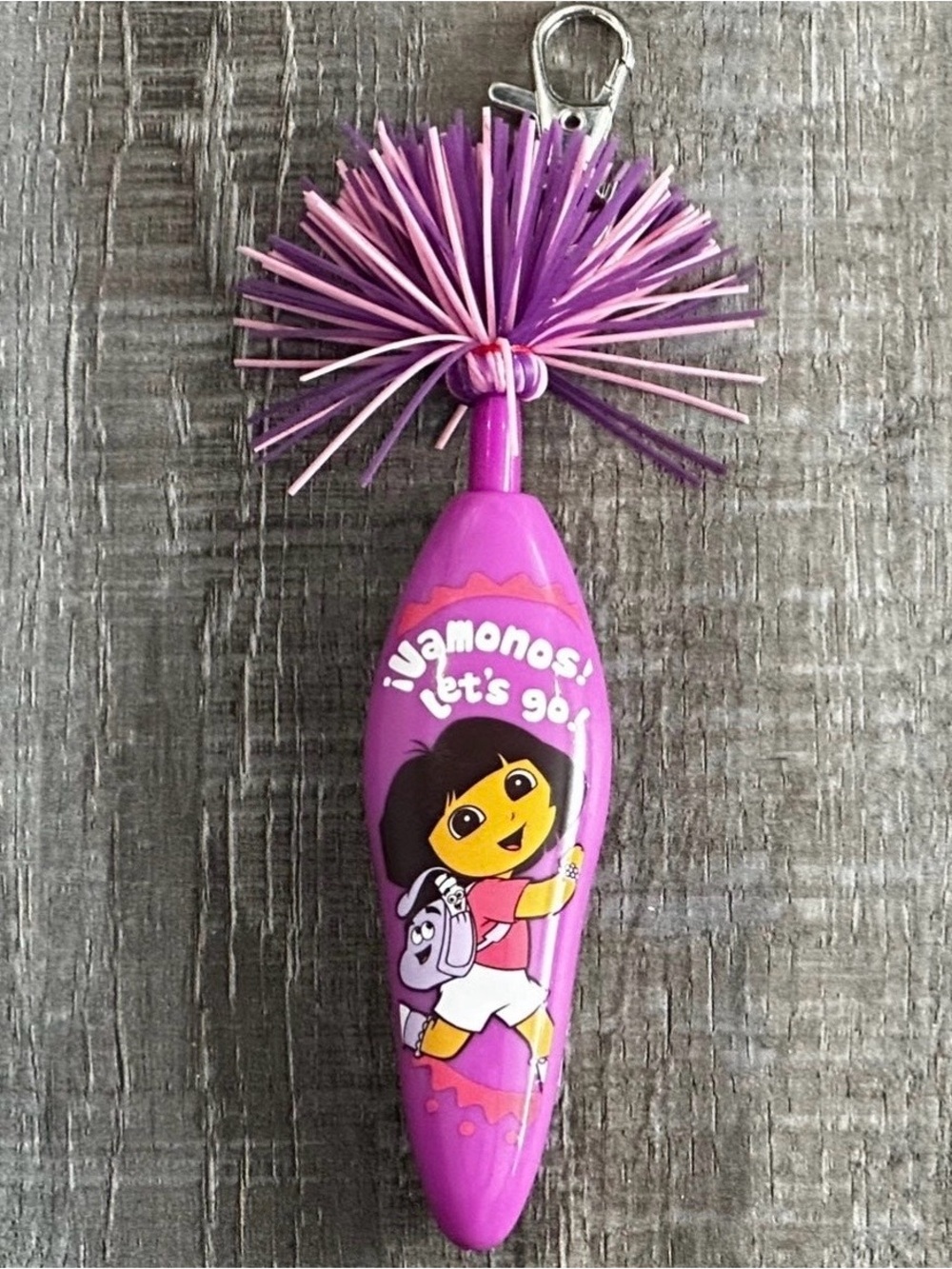 💞 New Dora The Explorer Koosh Keychain Push Pen